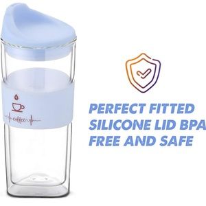 Sbk Double wall Insulated Reusable Large Clear Gls